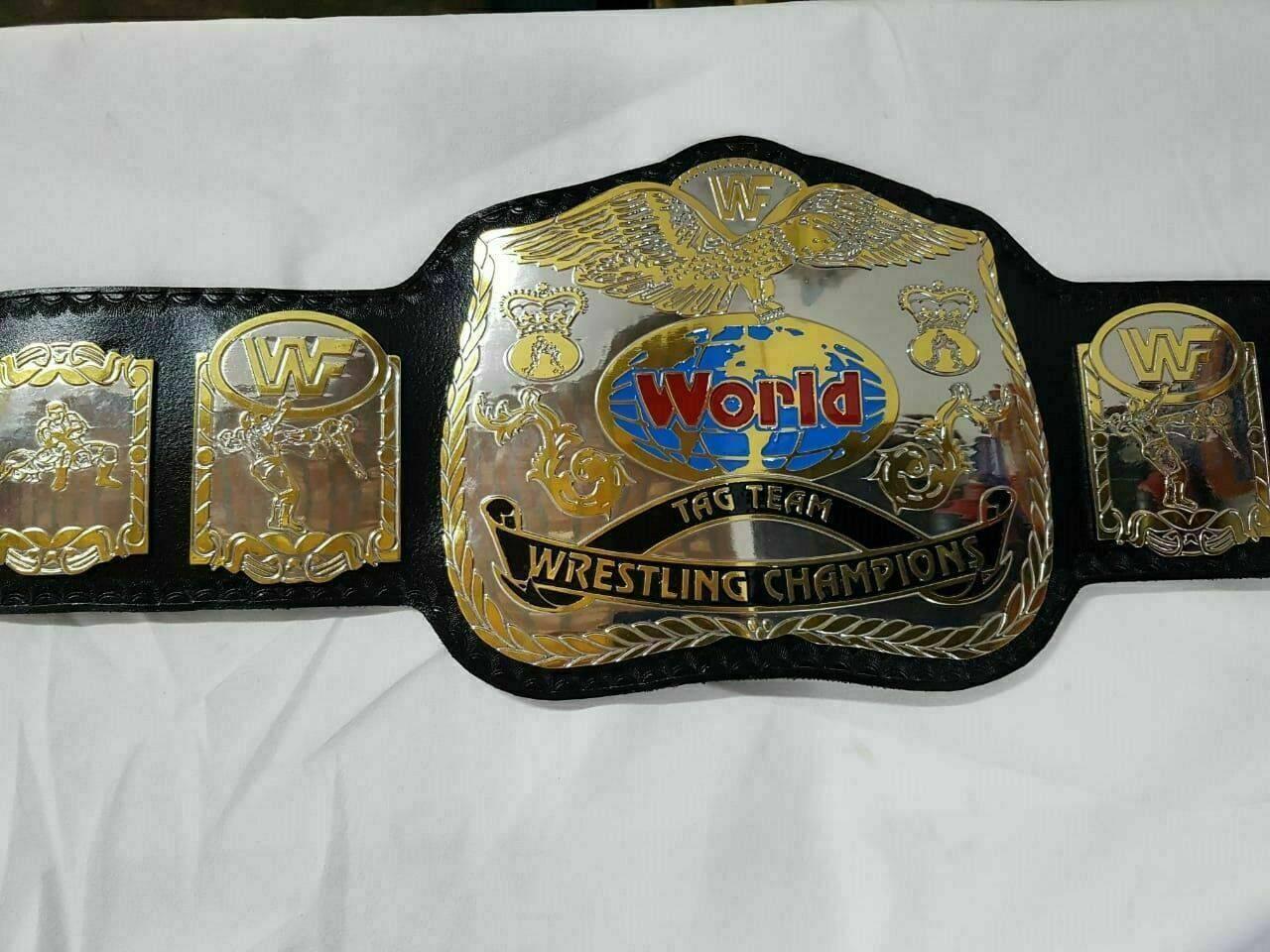 WWF WORLD TAG TEAM DUAL PLATED Brass Championship Belt