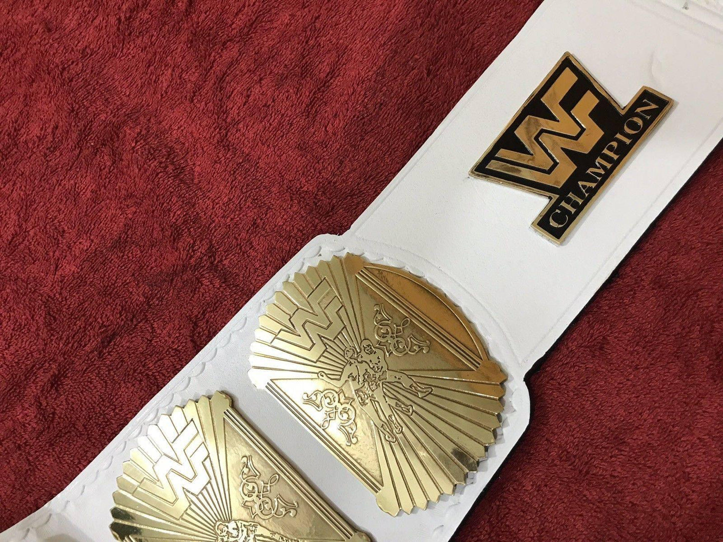 WWF WINGED EAGLE WHITE Brass Championship Title Belt