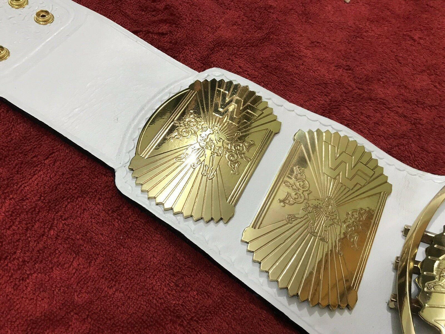 WWF WINGED EAGLE WHITE Brass Championship Title Belt