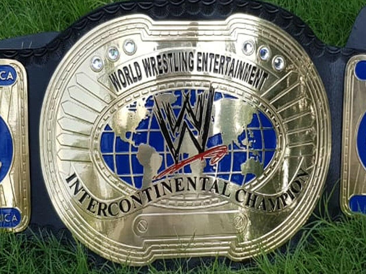 WWE INTERCONTINENTAL OVAL Brass Championship Belt